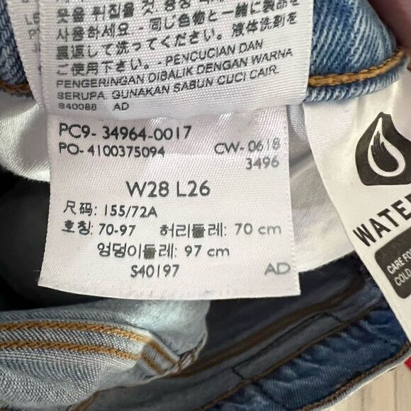 Levi’s Wedgie Sweet Nothings Bow Jeans Size 28 - Picture 6 of 8